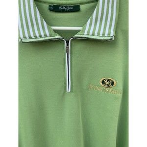 Kingsmill Bobby Jones Cotton Collard 1/4 Zipper Golf Vest Size XXL Pastel Green